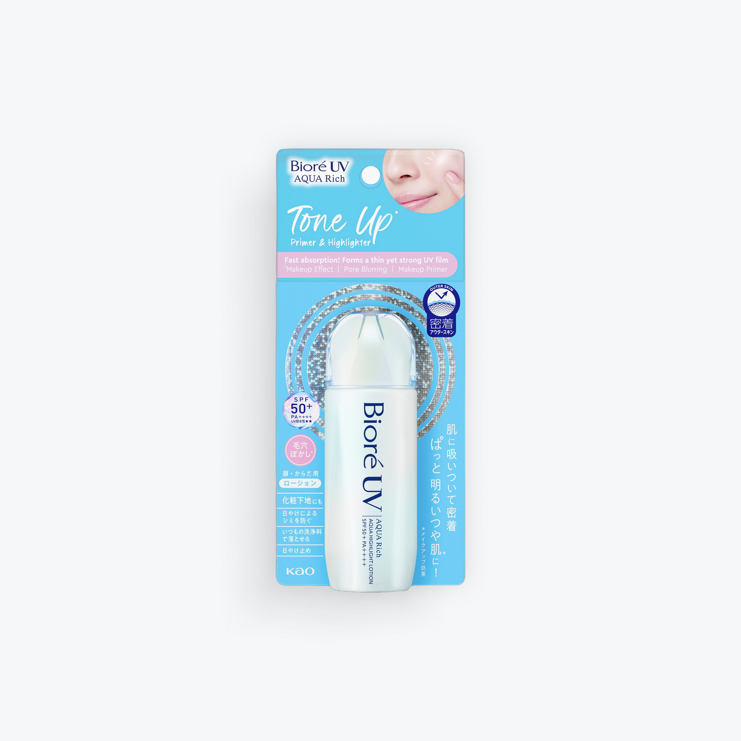 Biore Aqua Rich Aqua highlight UV