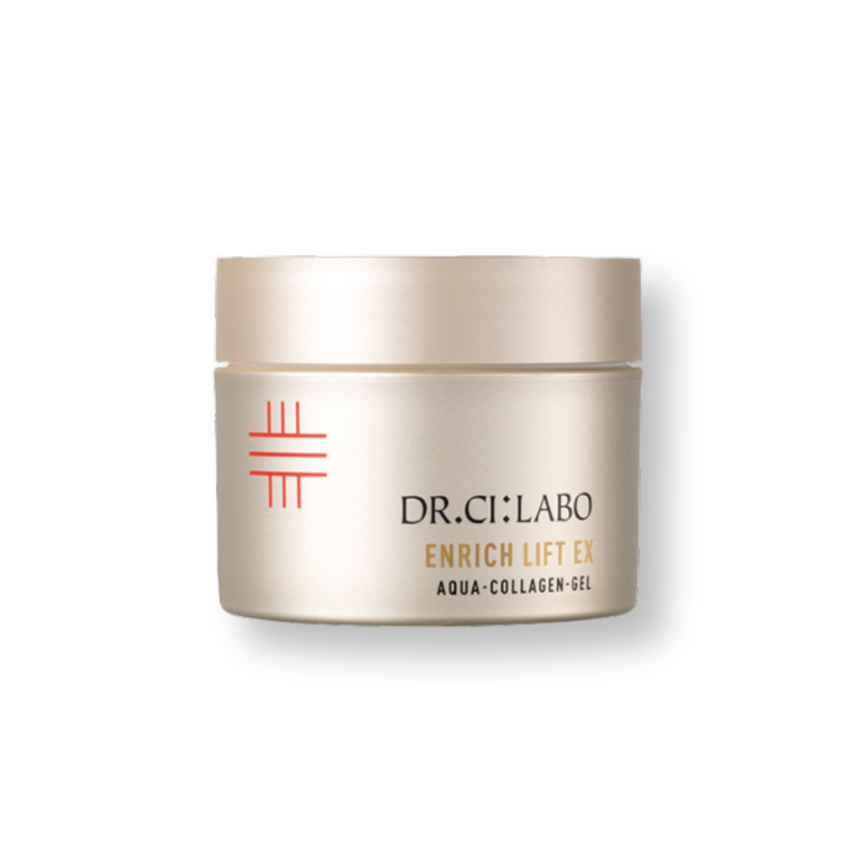 Dr.Ci:Labo Enrich Lift EX Aqua Collagen Gel firming cream for elasticity and moisture.